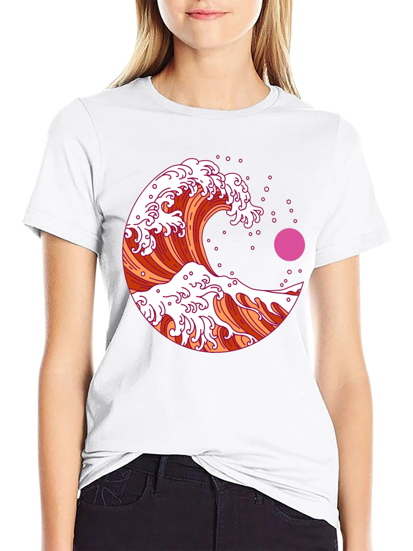 Great Wave Graphic Tee - Black