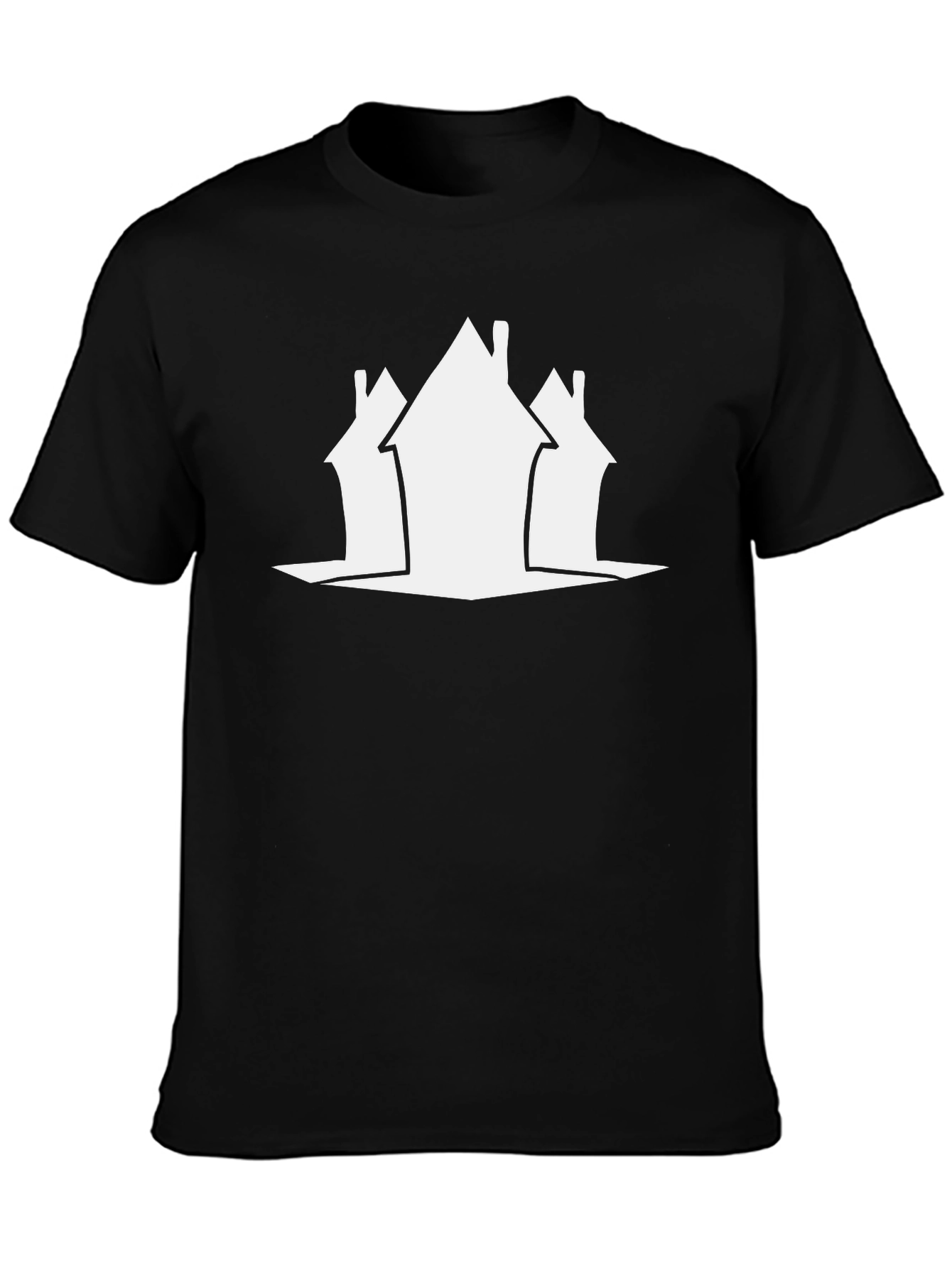 Abstract Houses Graphic Tee - Modern Streetwear