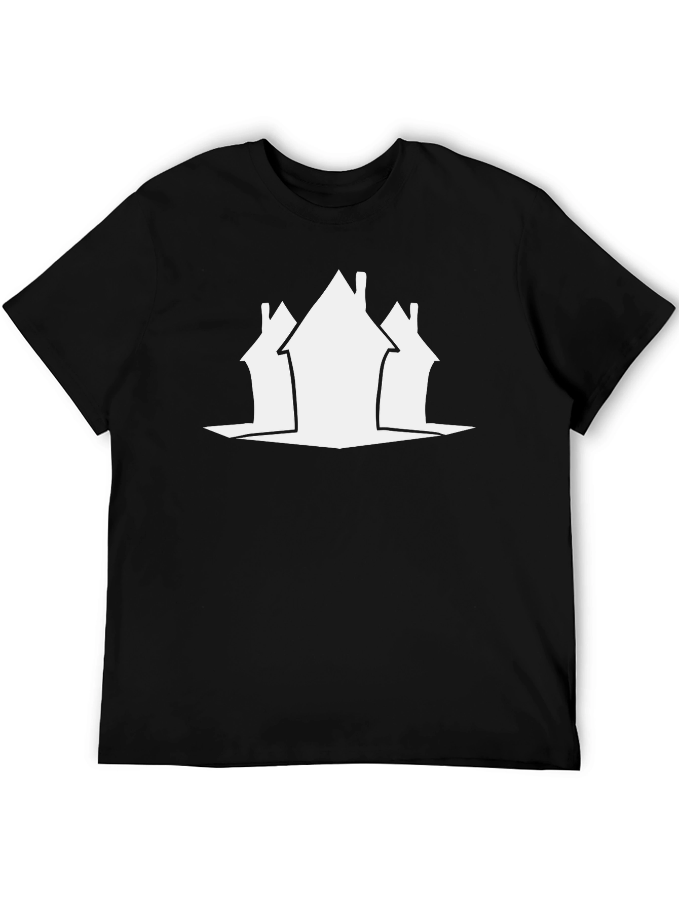 Abstract Houses Graphic Tee - Modern Streetwear