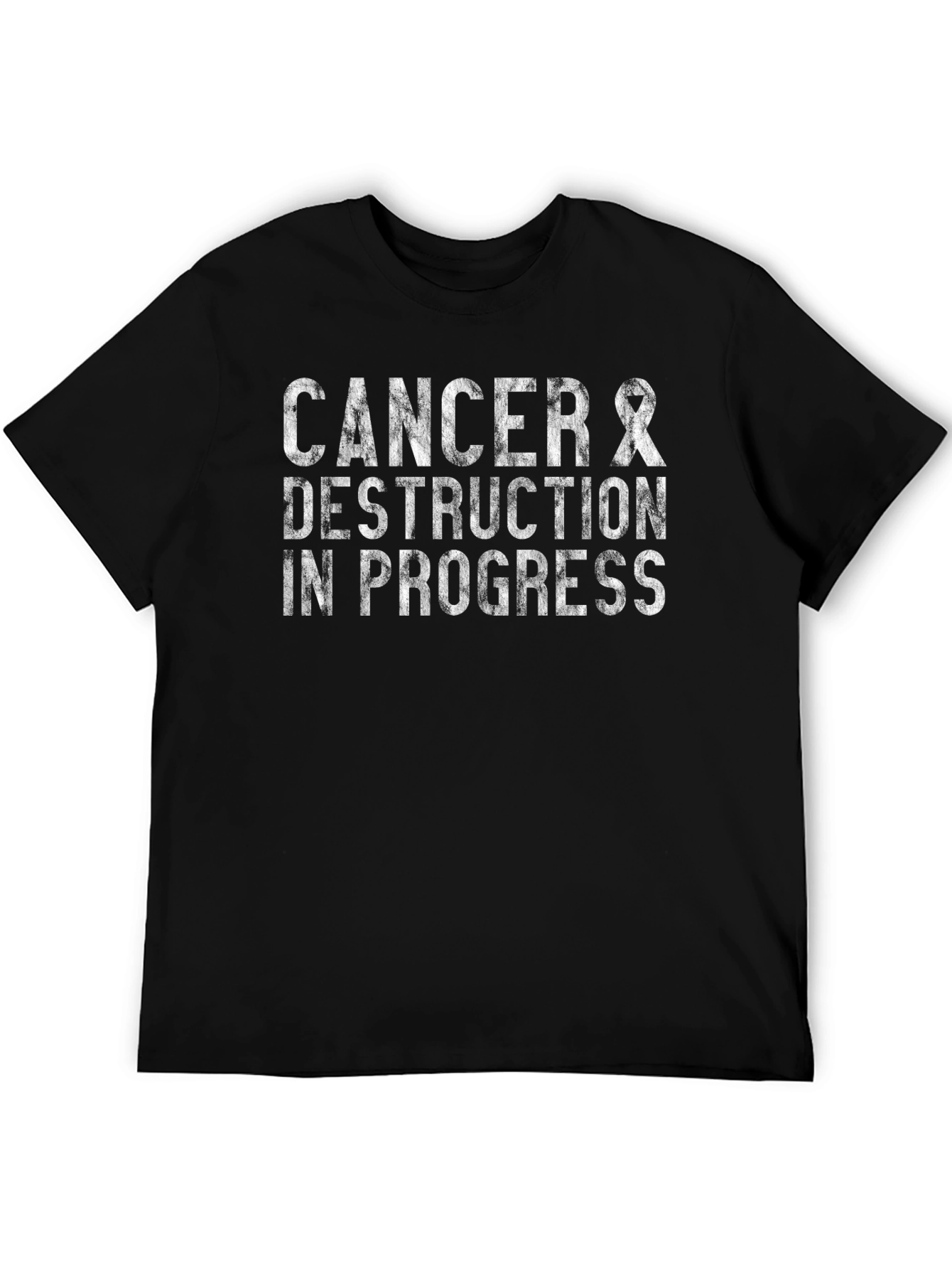 Cancer Destruction in Progress Black T-Shirt