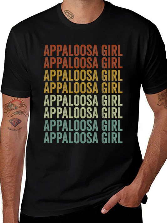 Appaloosa Girl Vintage Style Graphic T-Shirt