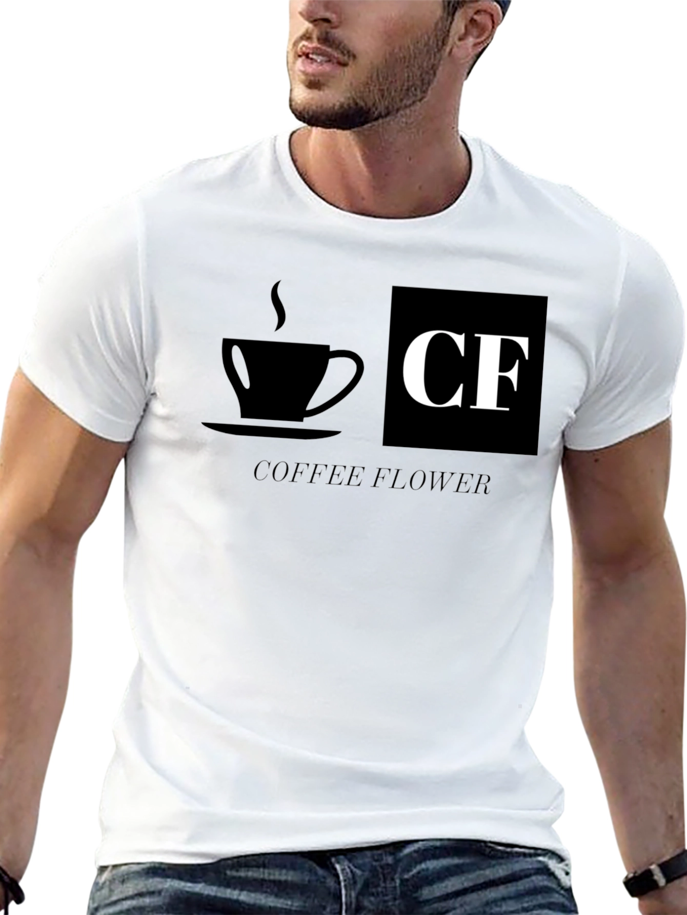 Coffee Flower Graphic T-Shirt