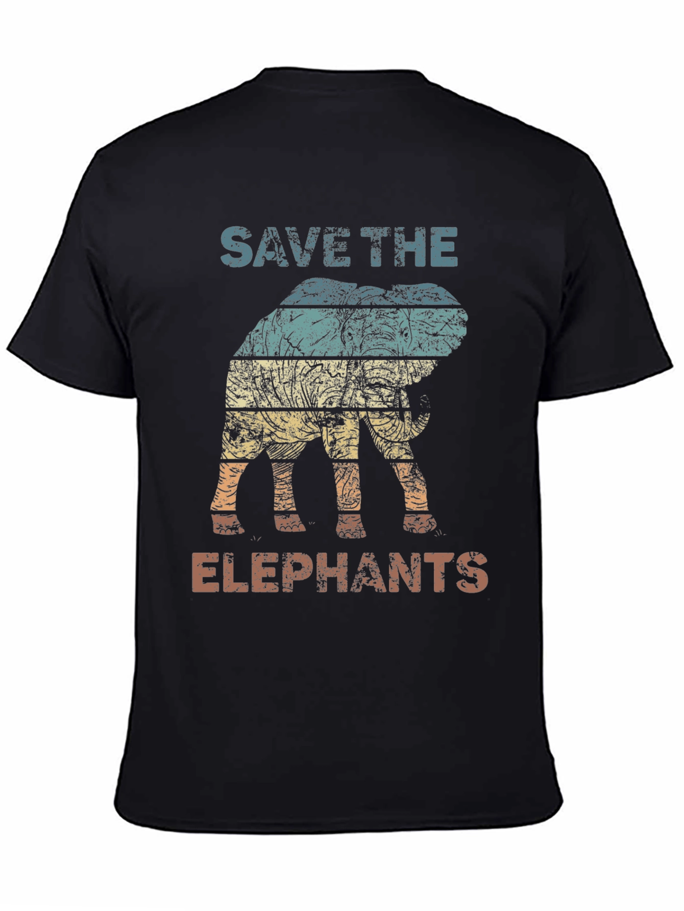 Save the Elephants Graphic Tee - Black