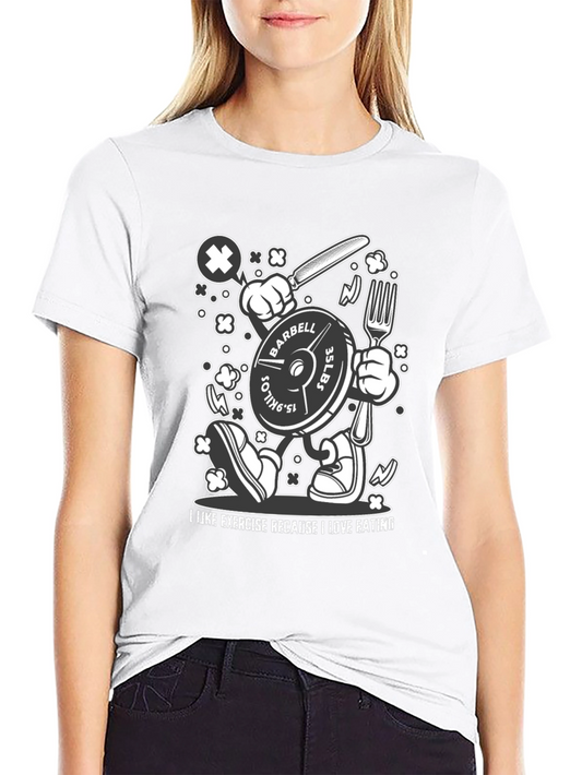 Funny Workout T-Shirt: Exercise Because I Love Eating