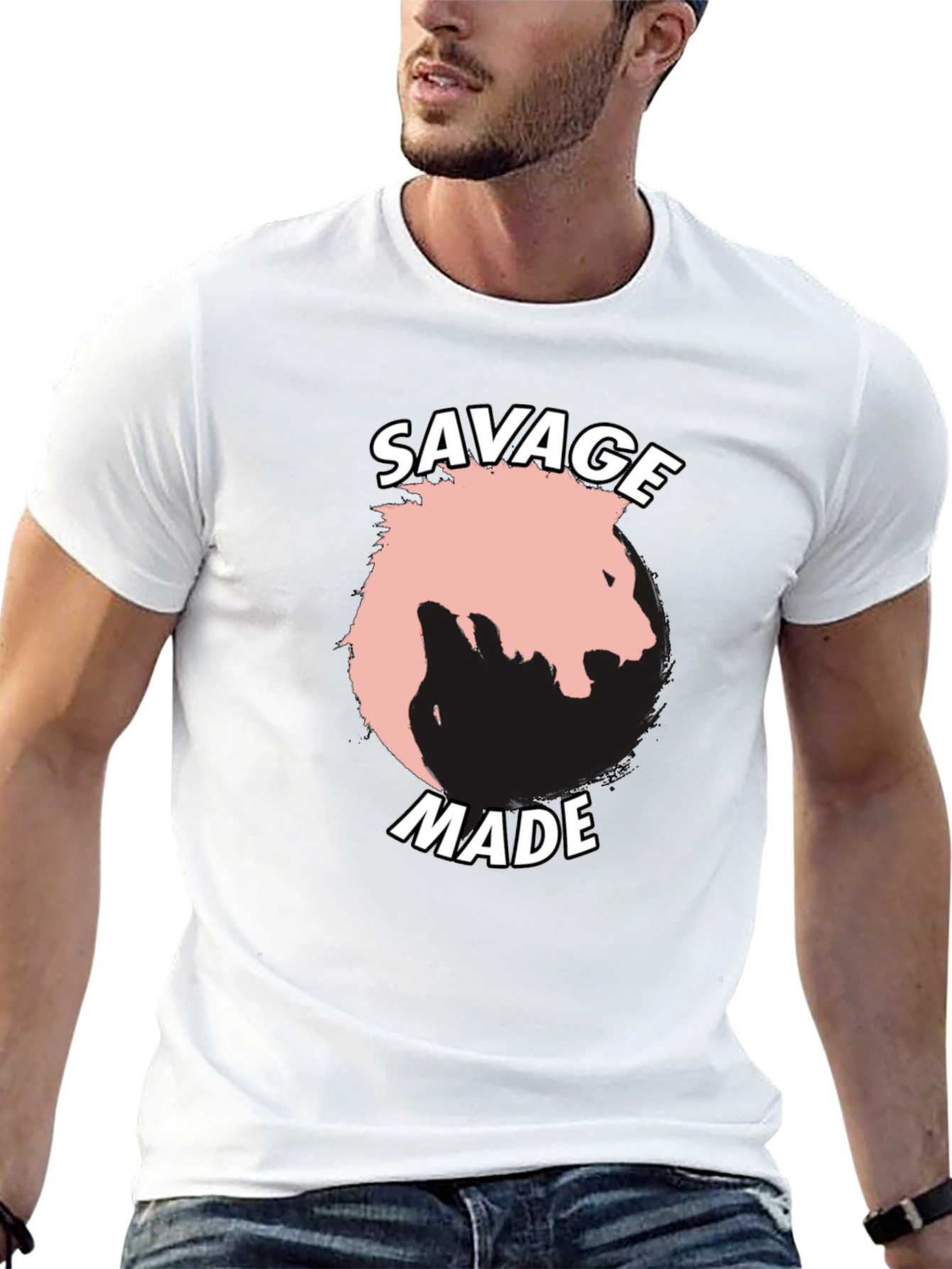 Savage Made Graphic Print Tee