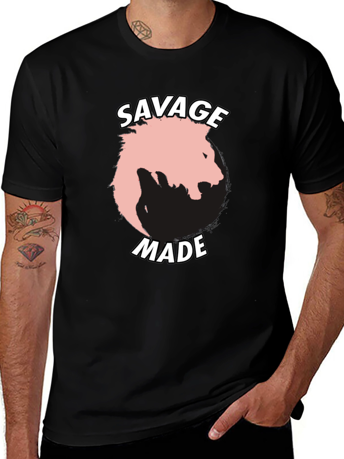 Savage Made Graphic Print Tee