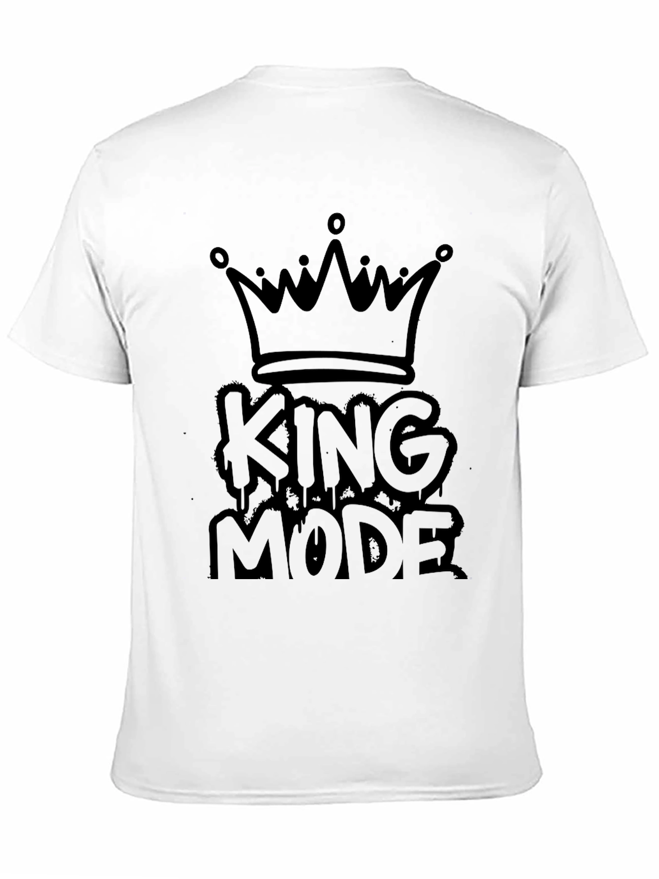 King Mode Black T-Shirt - Mens Fashion