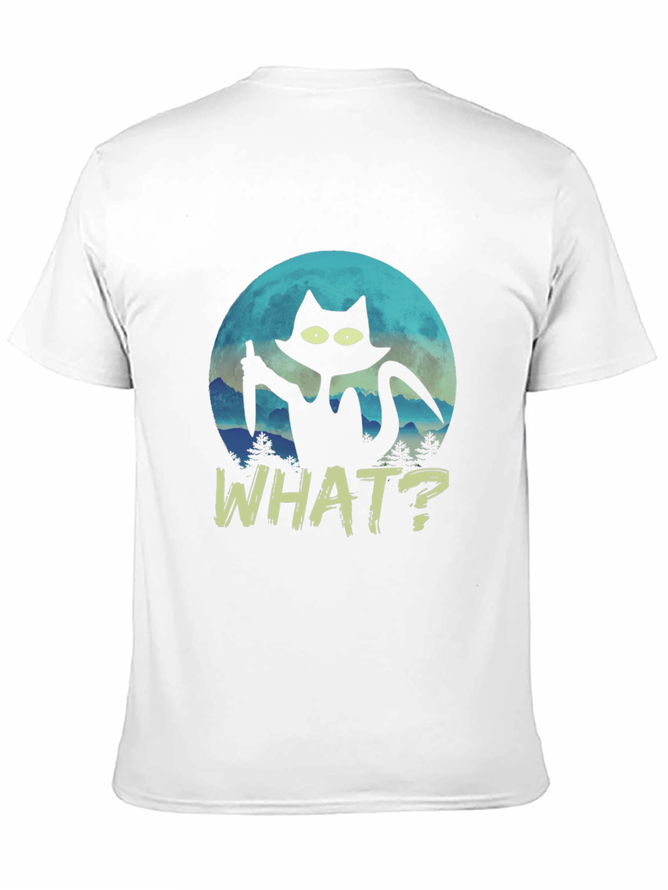 Black Cat Knife T-Shirt - What?