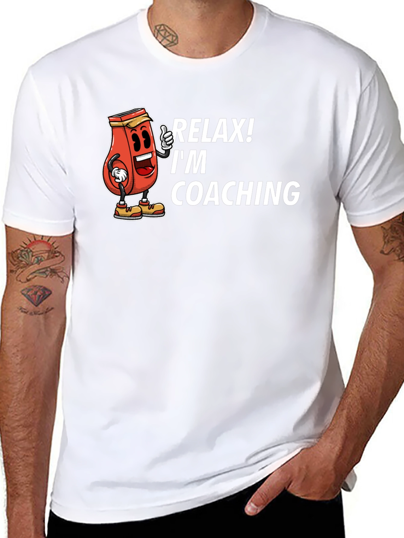 Relax! Im Coaching T-Shirt - Funny Cartoon Design