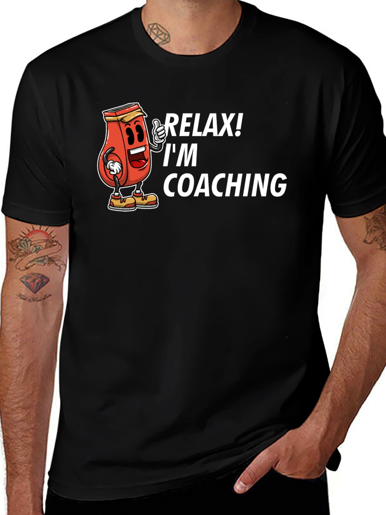 Relax! Im Coaching T-Shirt - Funny Cartoon Design