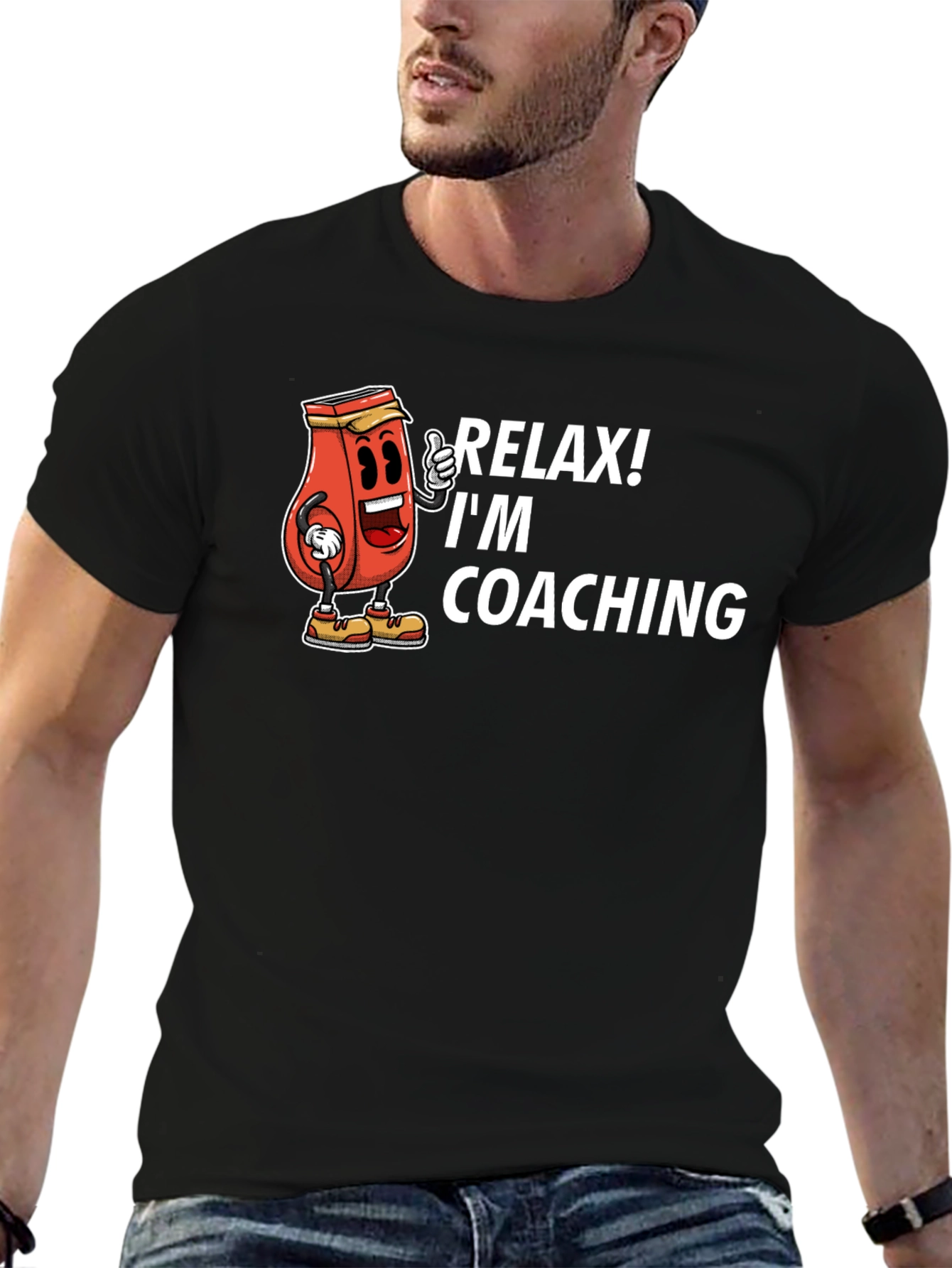 Relax! Im Coaching T-Shirt - Funny Cartoon Design