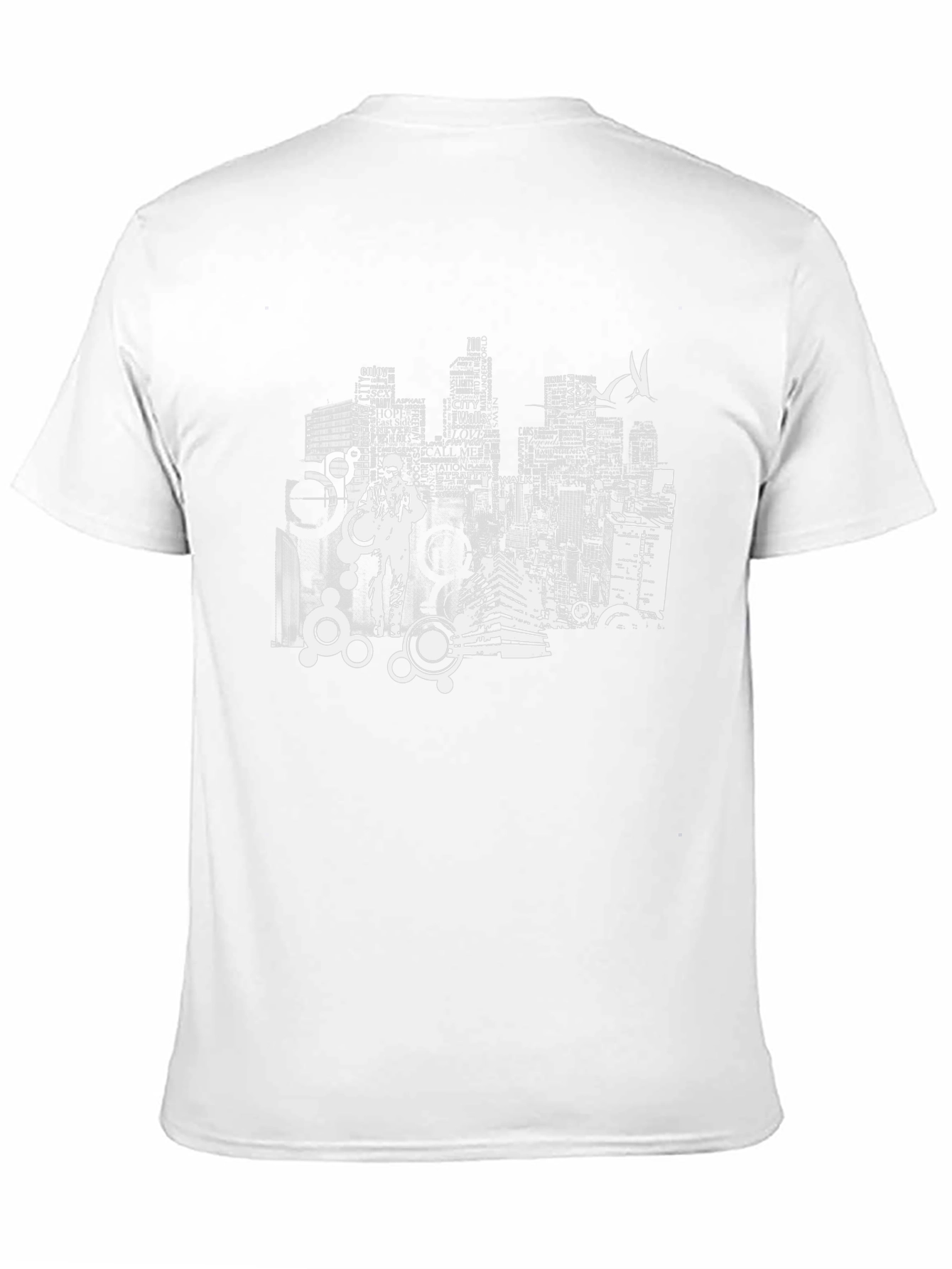 Urban Cityscape Graphic Tee - Black