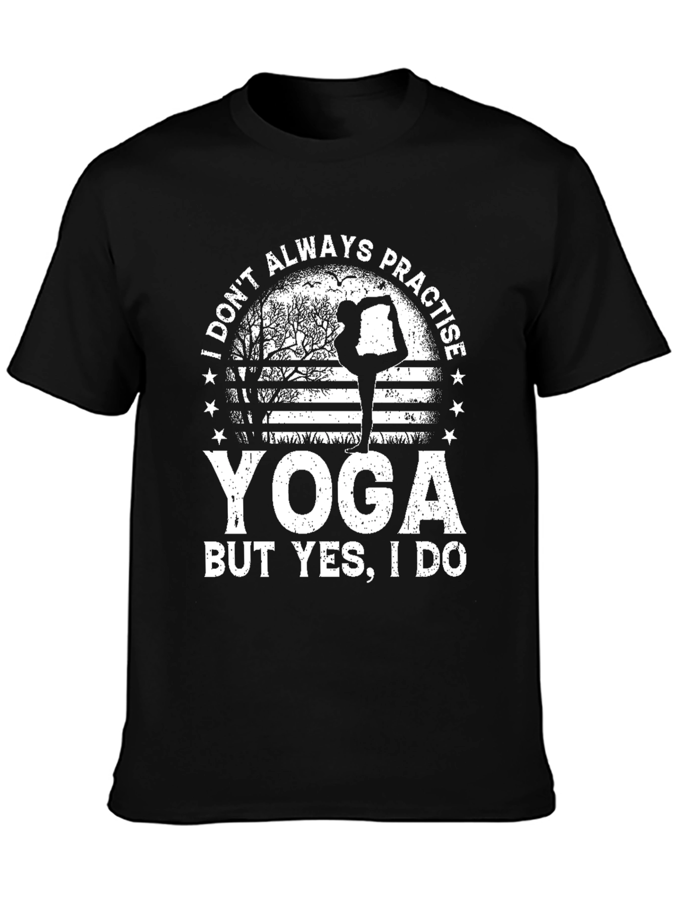 Yoga Graphic T-Shirt - Practice Makes Perfect!