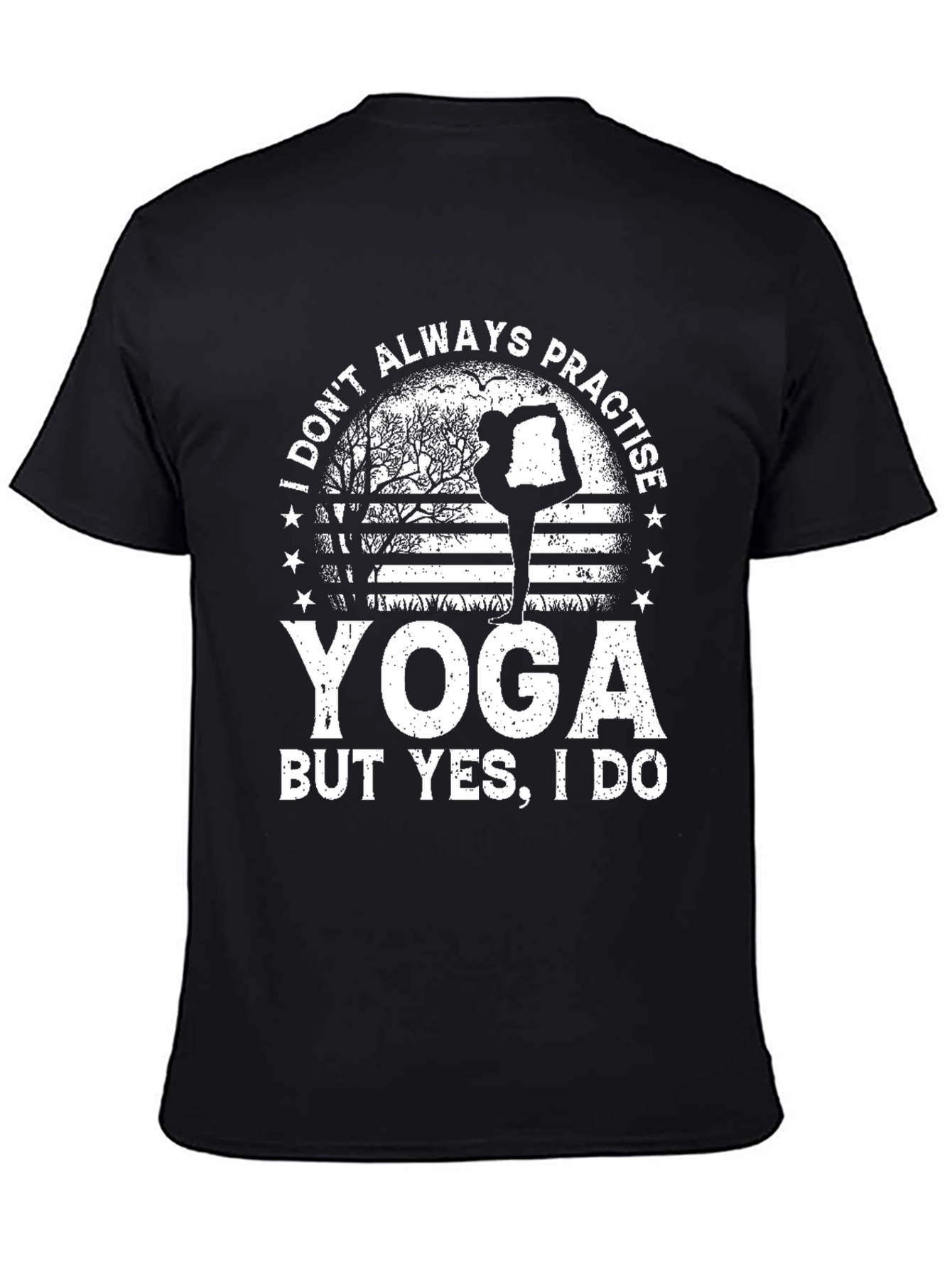 Yoga Graphic T-Shirt - Practice Makes Perfect!