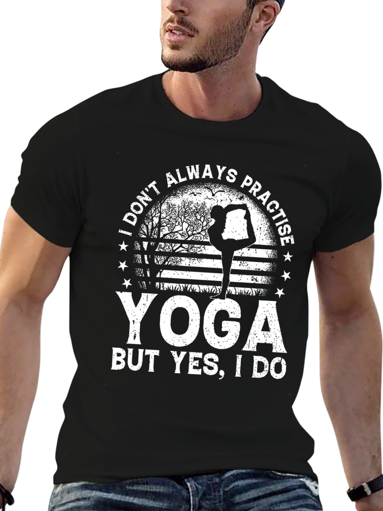 Yoga Graphic T-Shirt - Practice Makes Perfect!