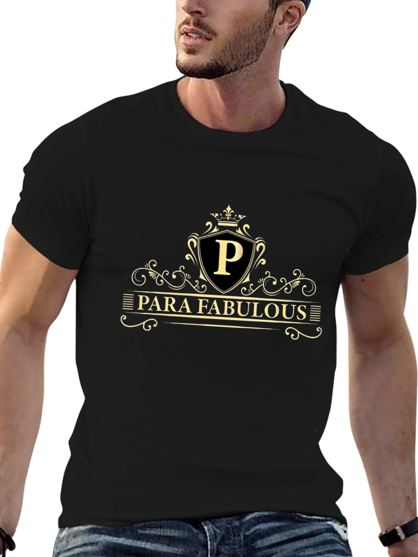 Para Fabulous Black T-Shirt