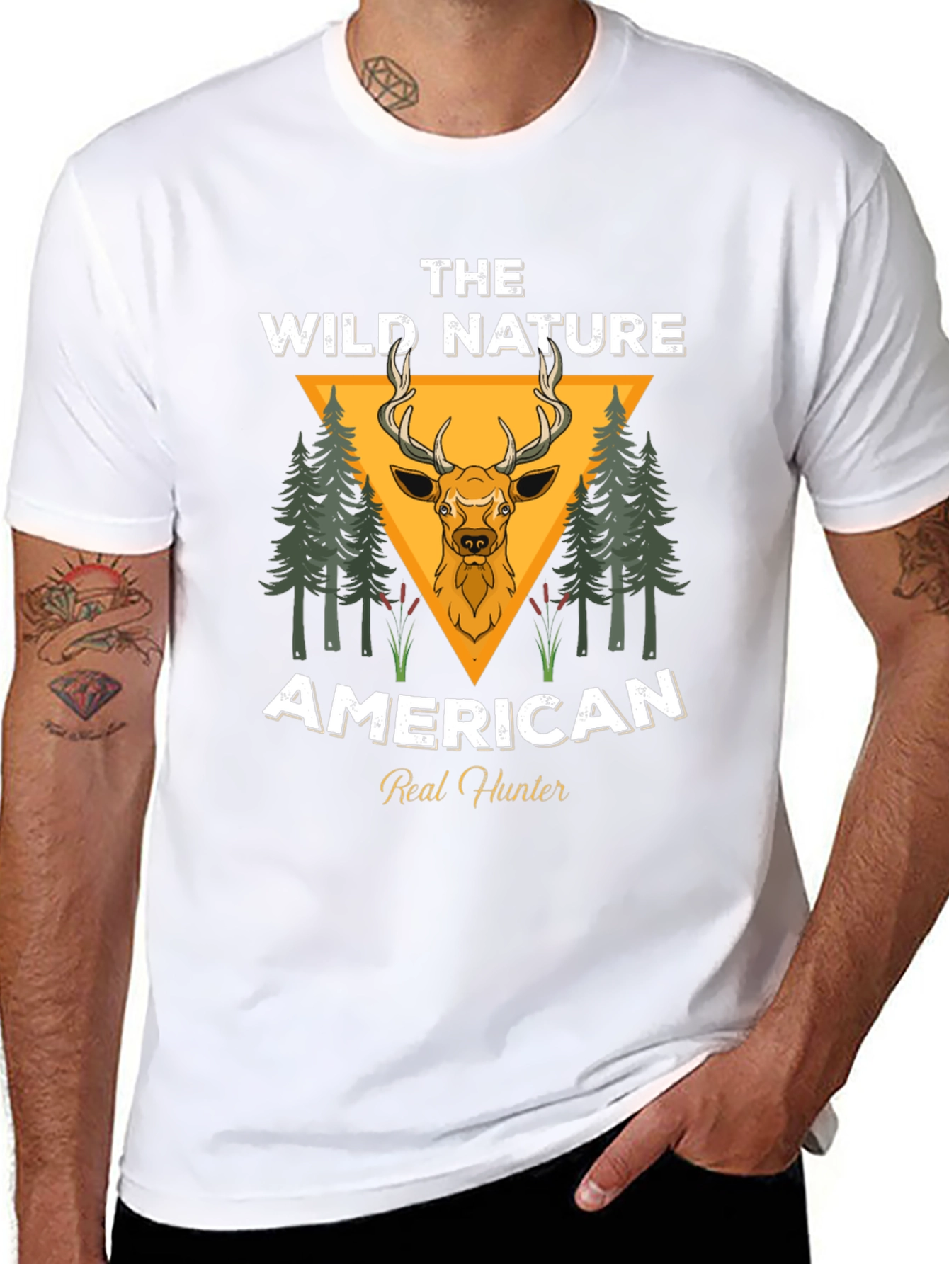 American Real Hunter Graphic T-Shirt