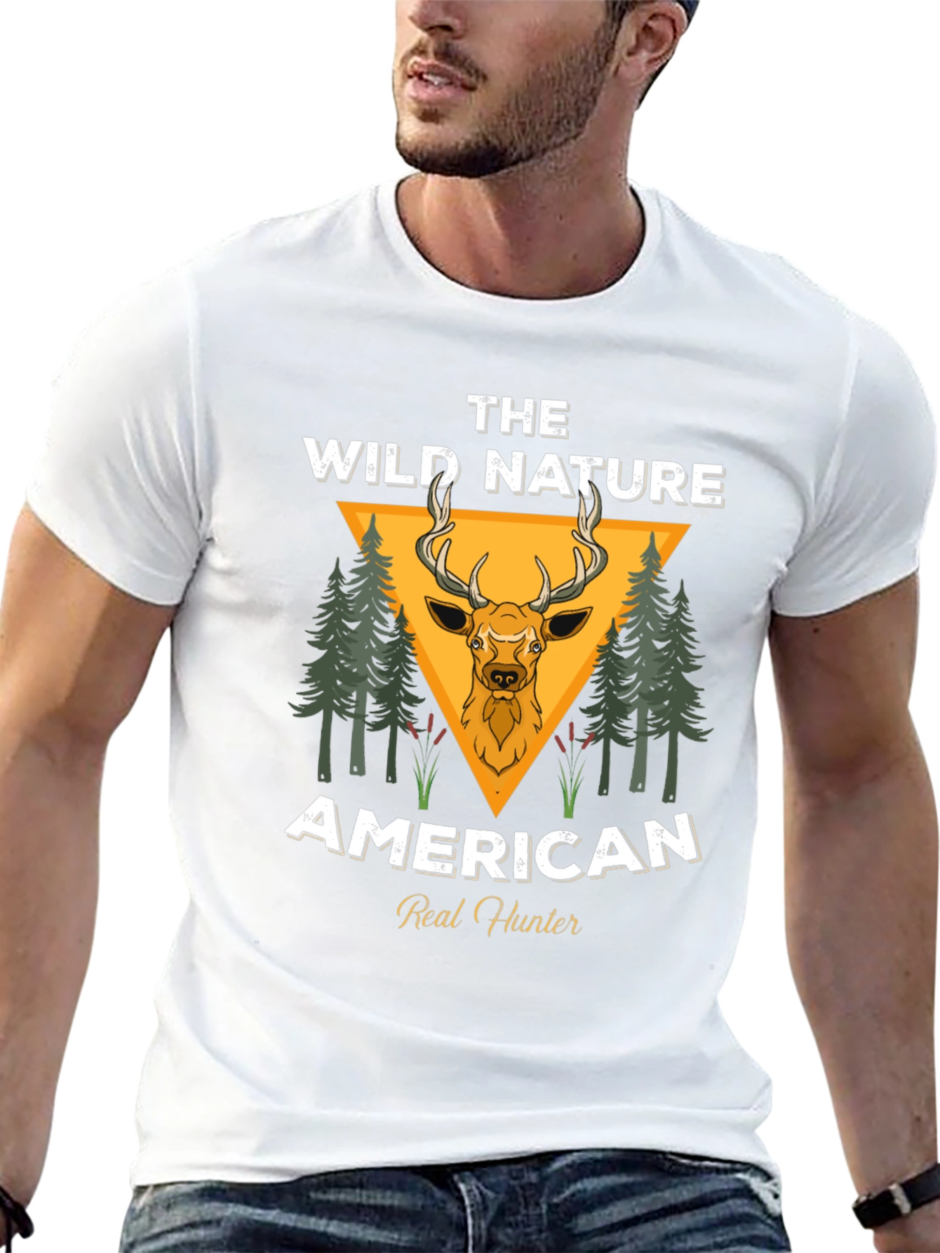 American Real Hunter Graphic T-Shirt