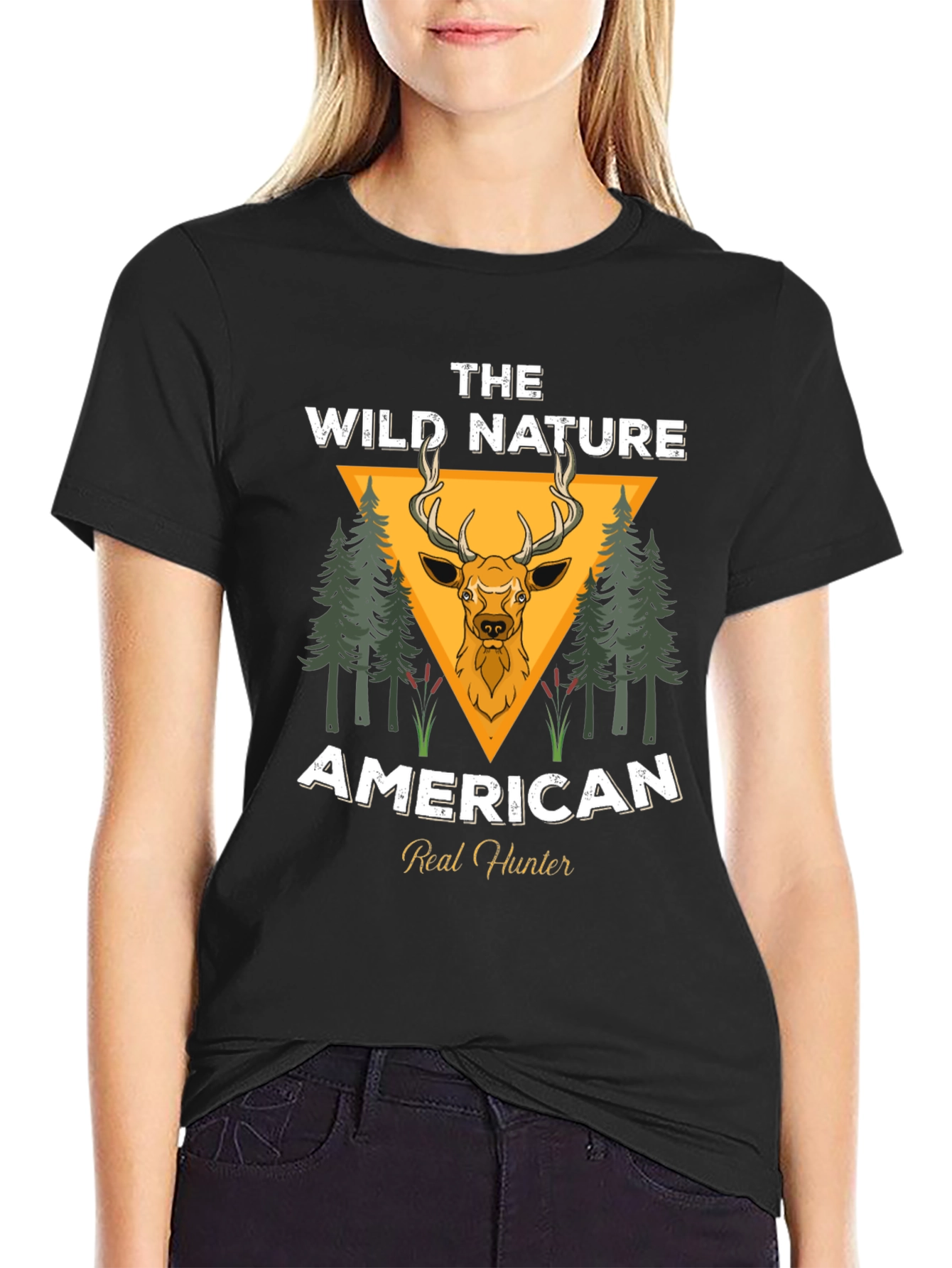 American Real Hunter Graphic T-Shirt