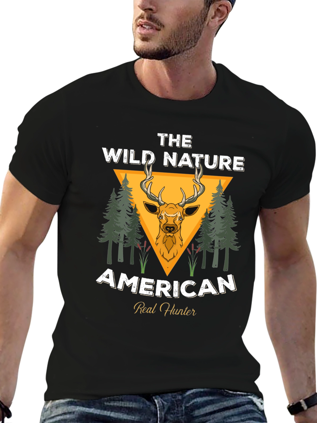 American Real Hunter Graphic T-Shirt
