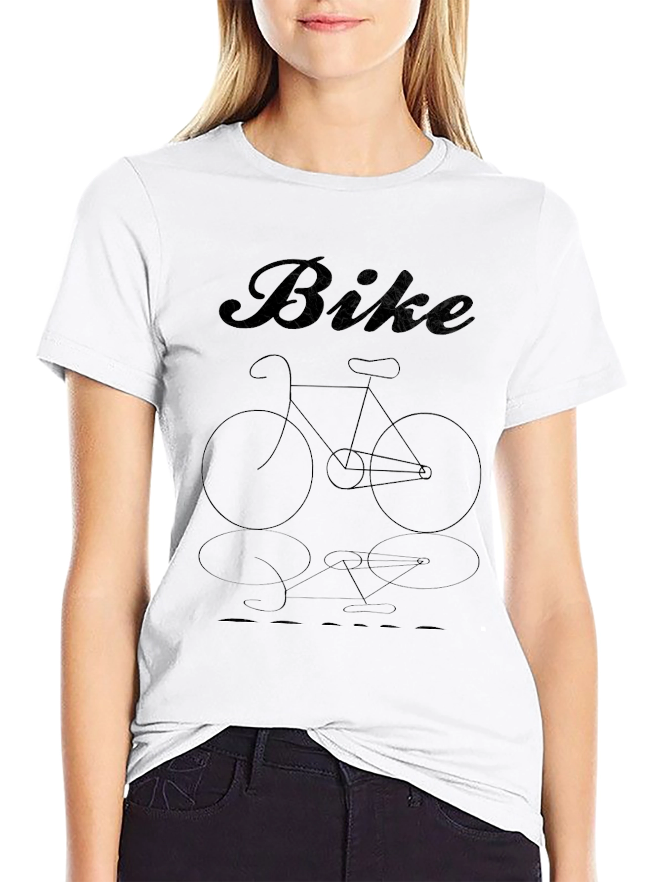 Bike Graphic Tee - Stylish Black Cotton T-Shirt