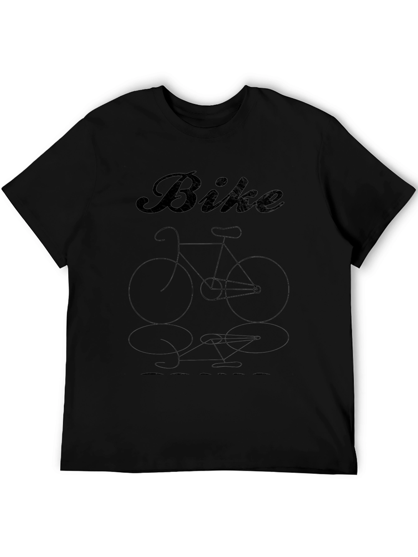 Bike Graphic Tee - Stylish Black Cotton T-Shirt