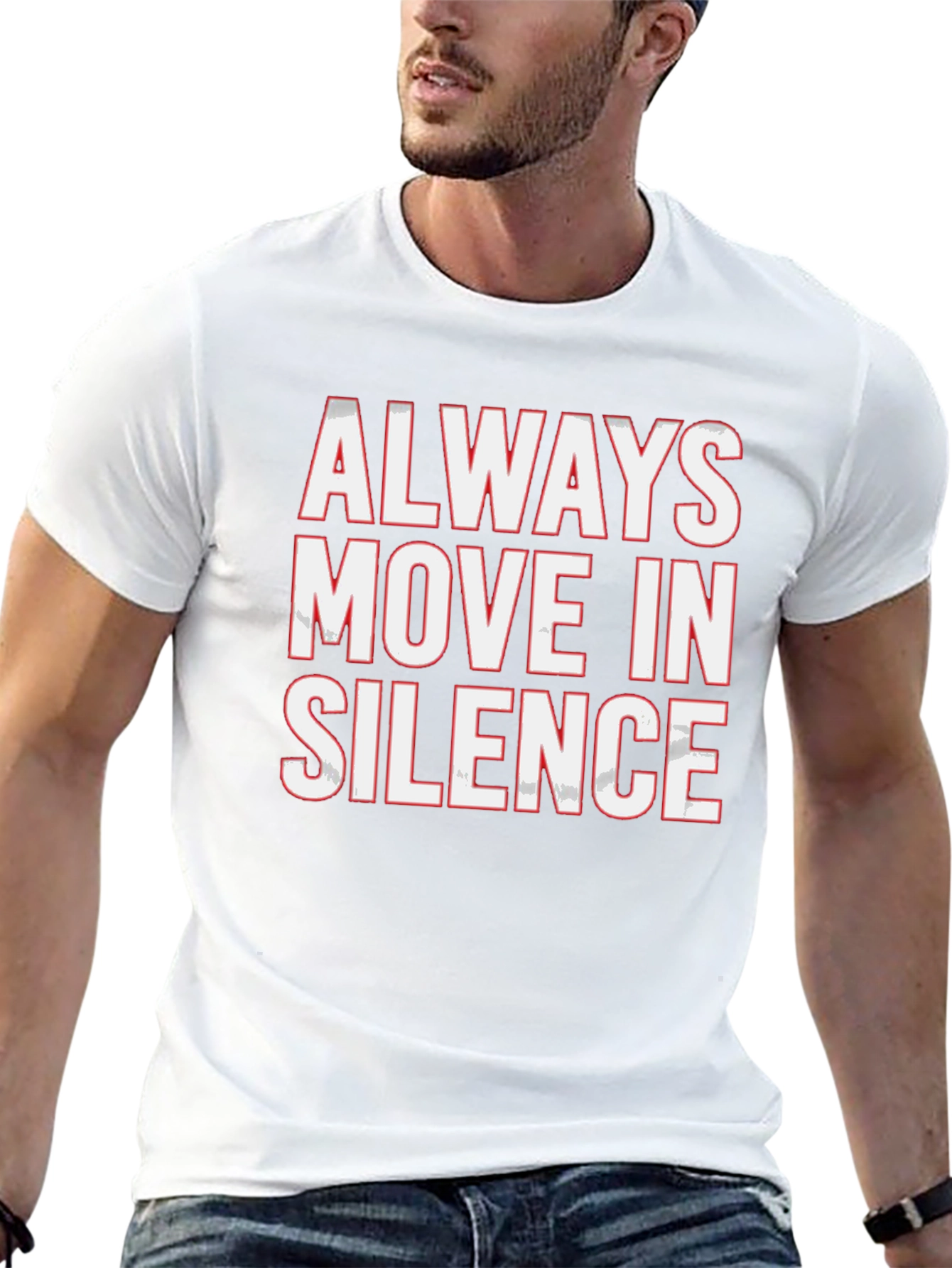 Always Move in Silence Graphic Tee