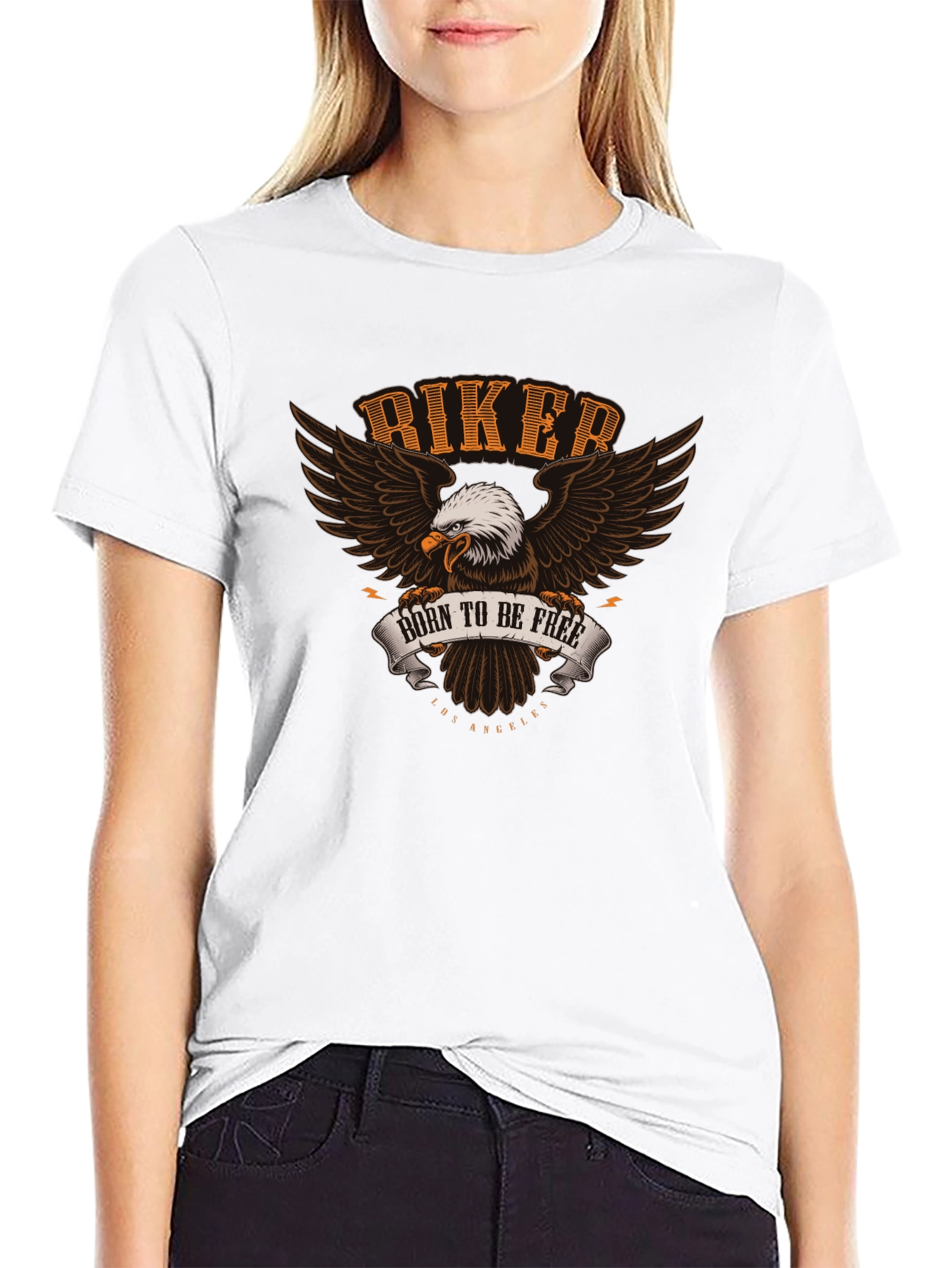 Biker Eagle T-Shirt - Born to be Free