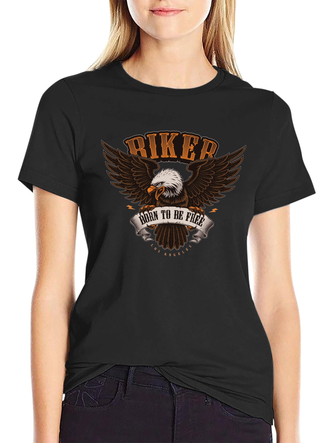 Biker Eagle T-Shirt - Born to be Free