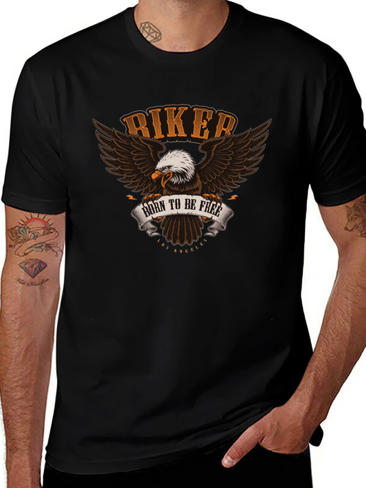 Biker Eagle T-Shirt - Born to be Free