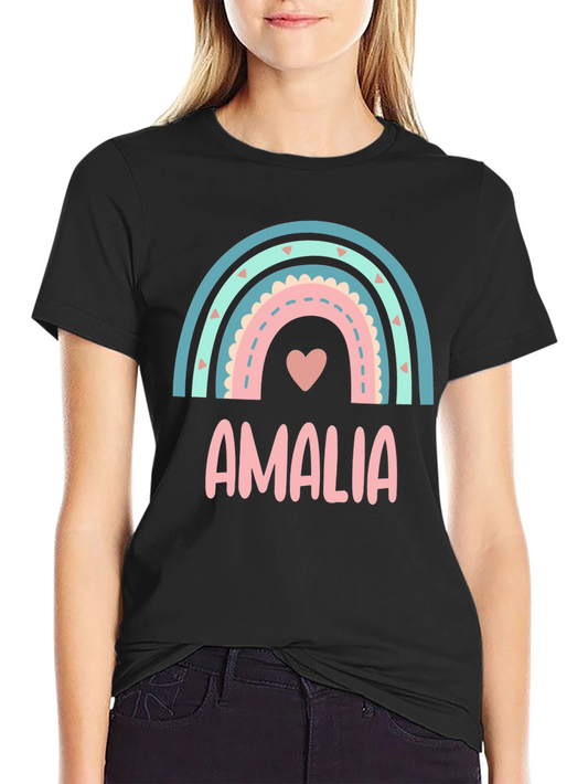 Amalia Rainbow Heart Graphic Tee