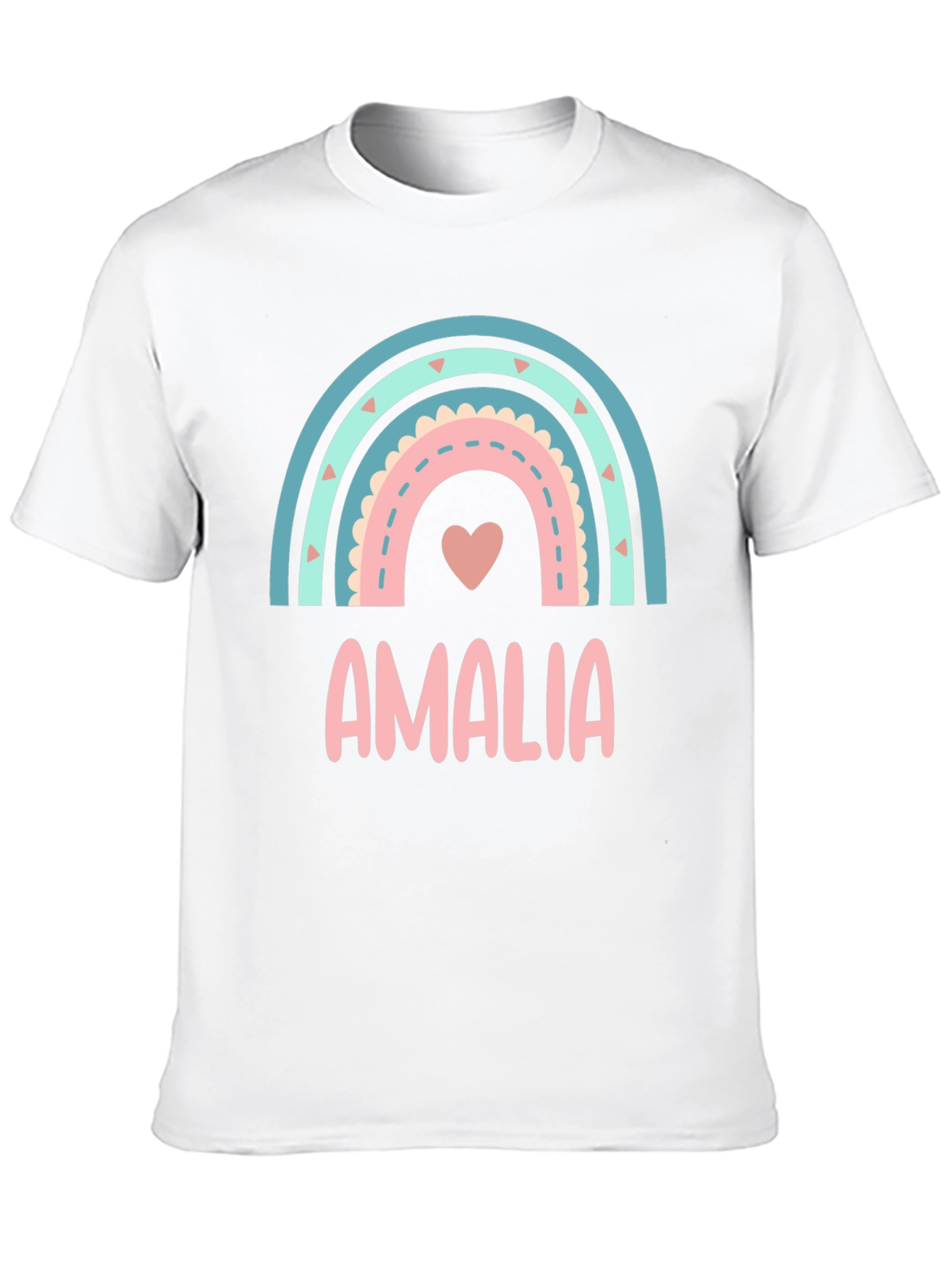 Amalia Rainbow Heart Graphic Tee