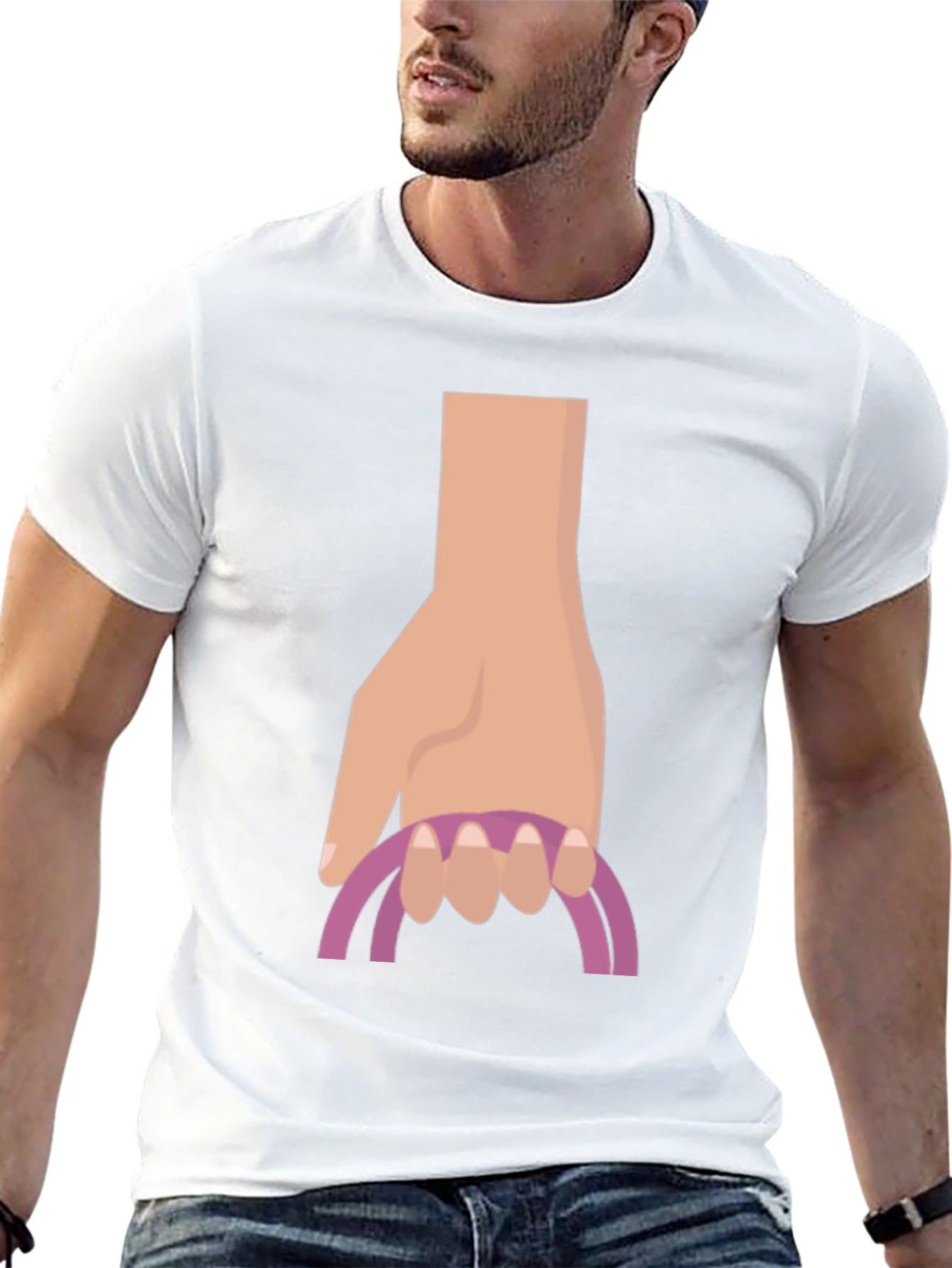 Hand Drawn Graphic Tee - Unique Novelty Design