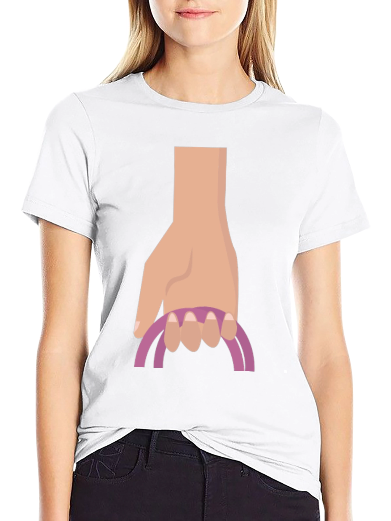 Hand Drawn Graphic Tee - Unique Novelty Design