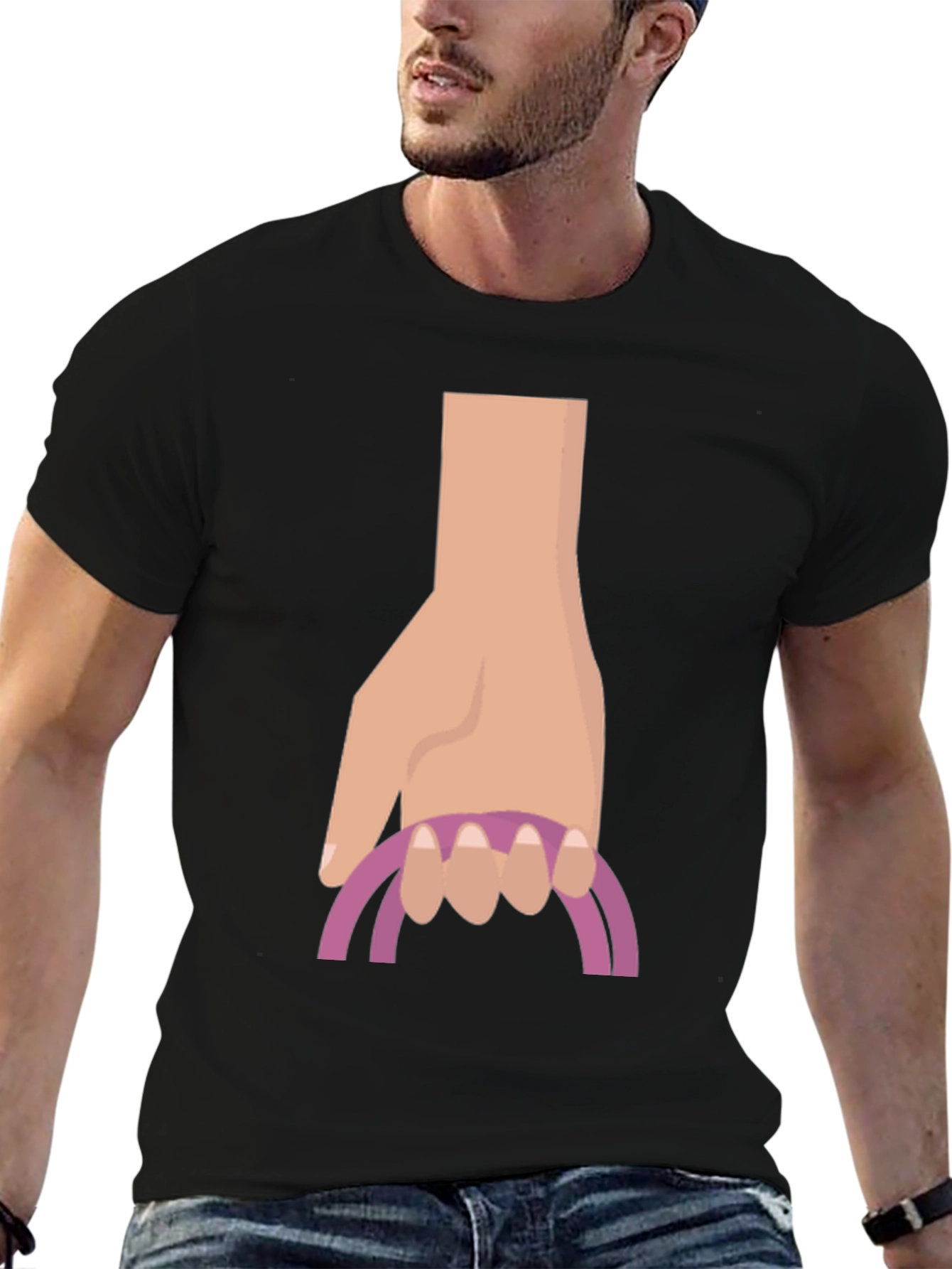 Hand Drawn Graphic Tee - Unique Novelty Design