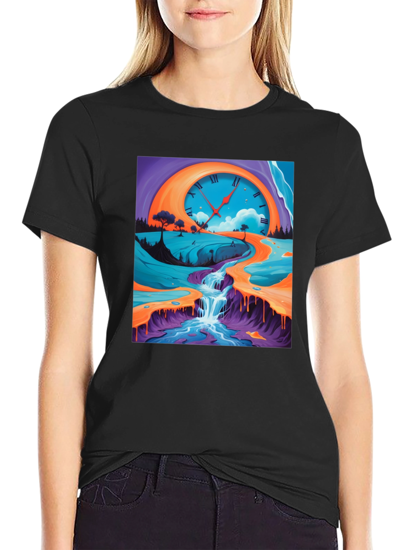 Surreal Time Landscape Graphic Tee