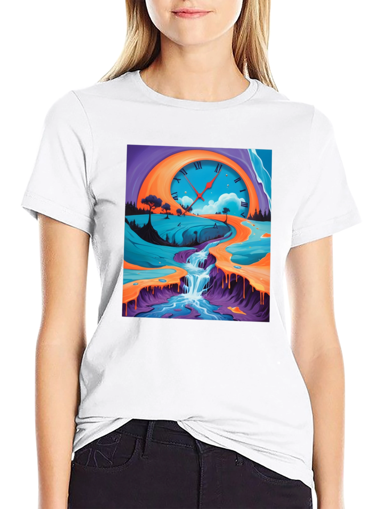 Surreal Time Landscape Graphic Tee