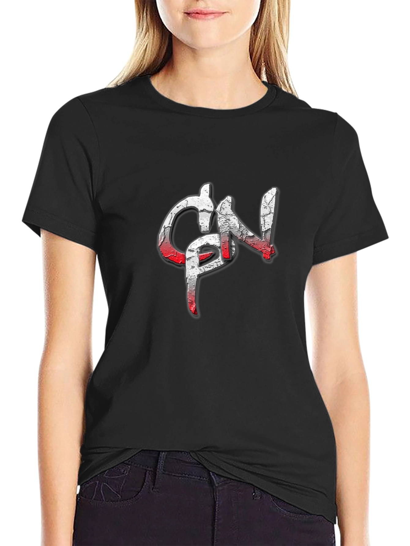 CPN Graphic Print Black T-Shirt