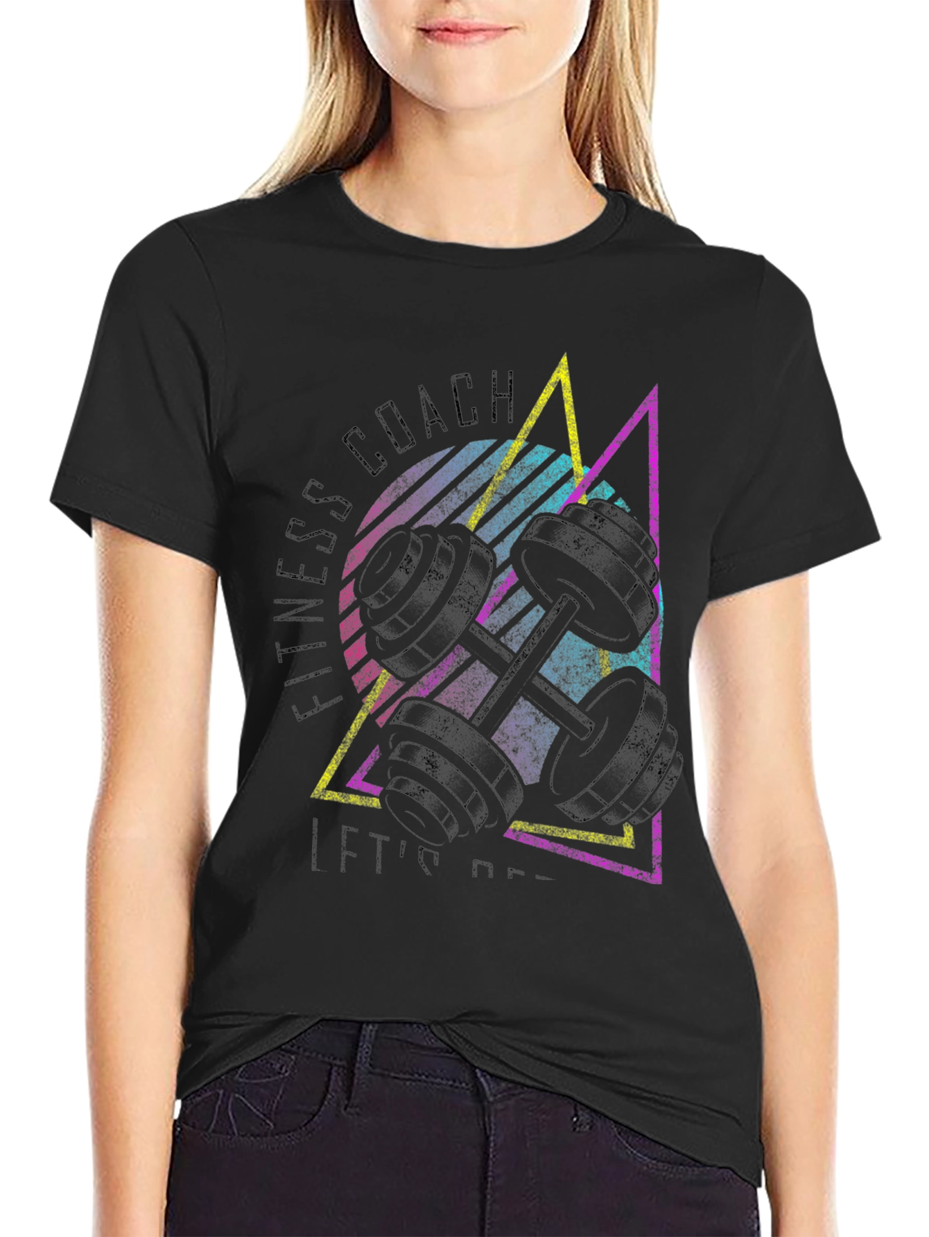 Fitness Coach Retro Graphic T-Shirt