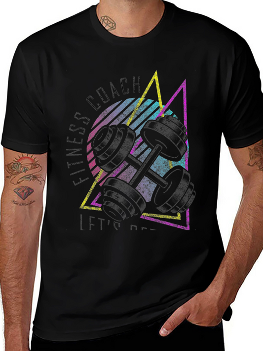 Fitness Coach Retro Graphic T-Shirt