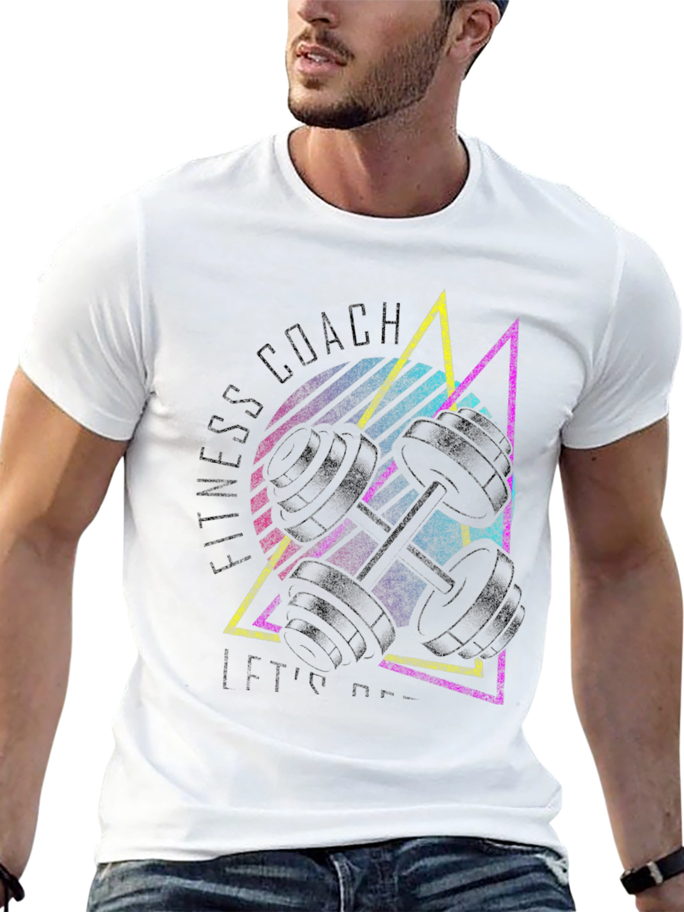 Fitness Coach Retro Graphic T-Shirt