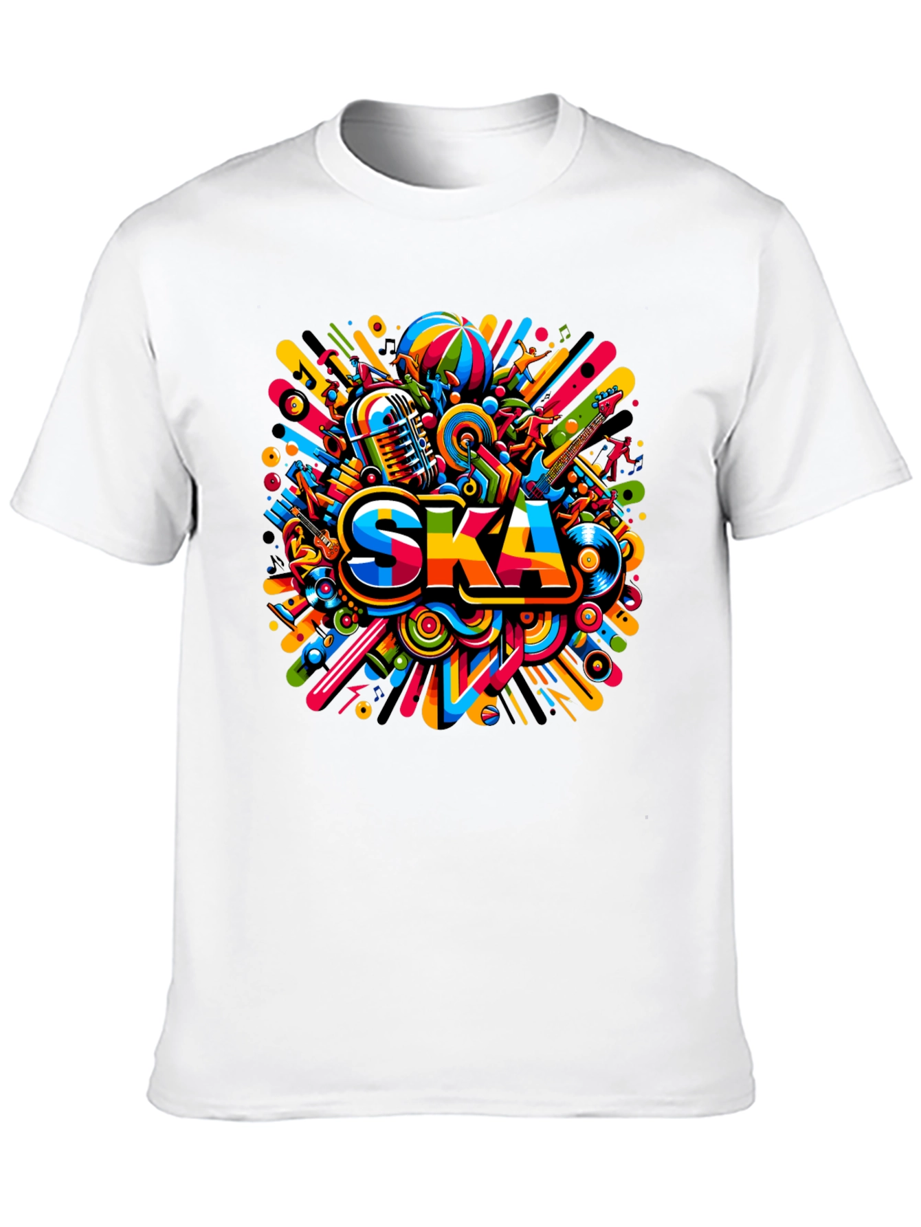 Vibrant Ska Music Graphic T-Shirt