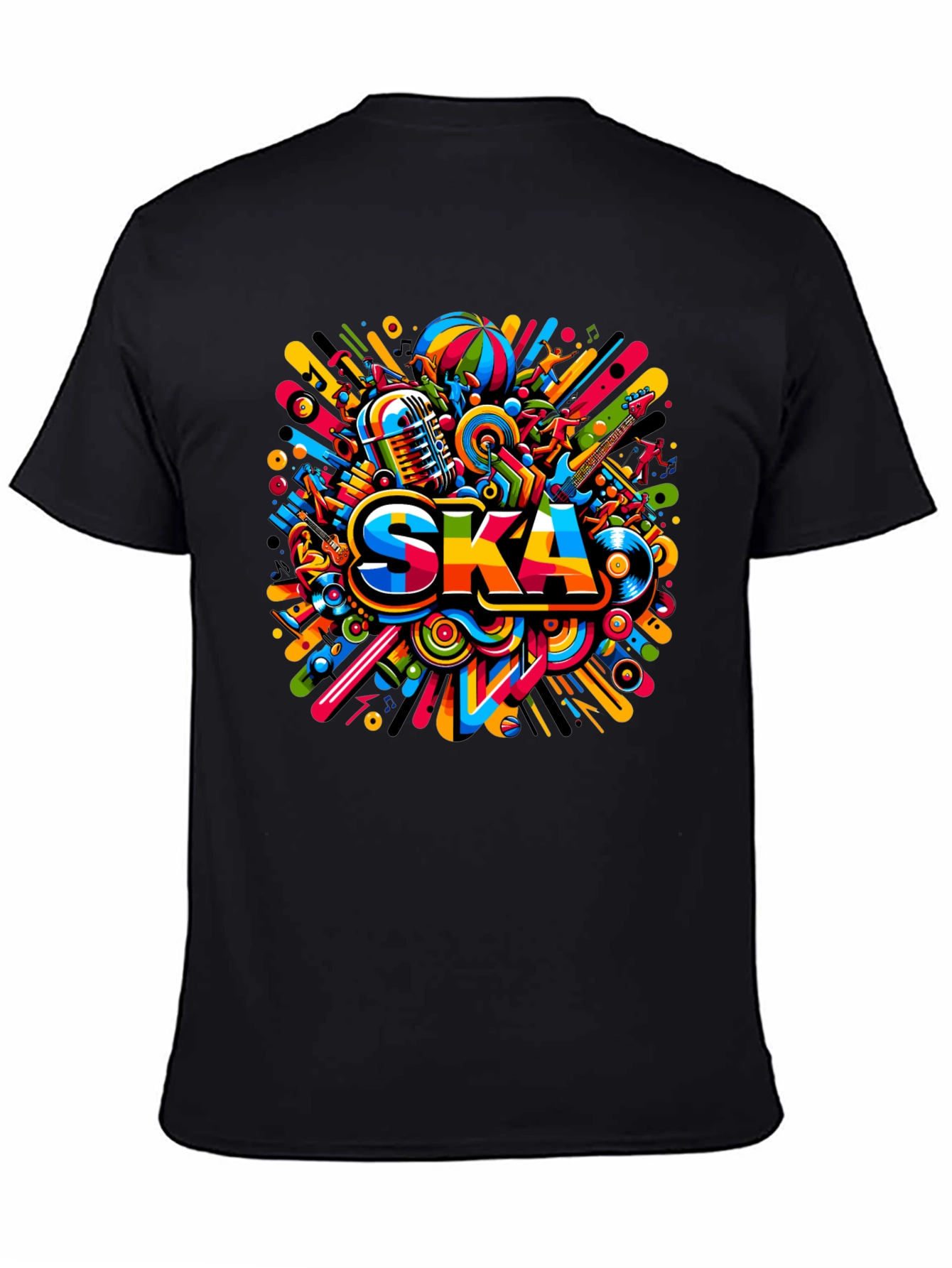 Vibrant Ska Music Graphic T-Shirt