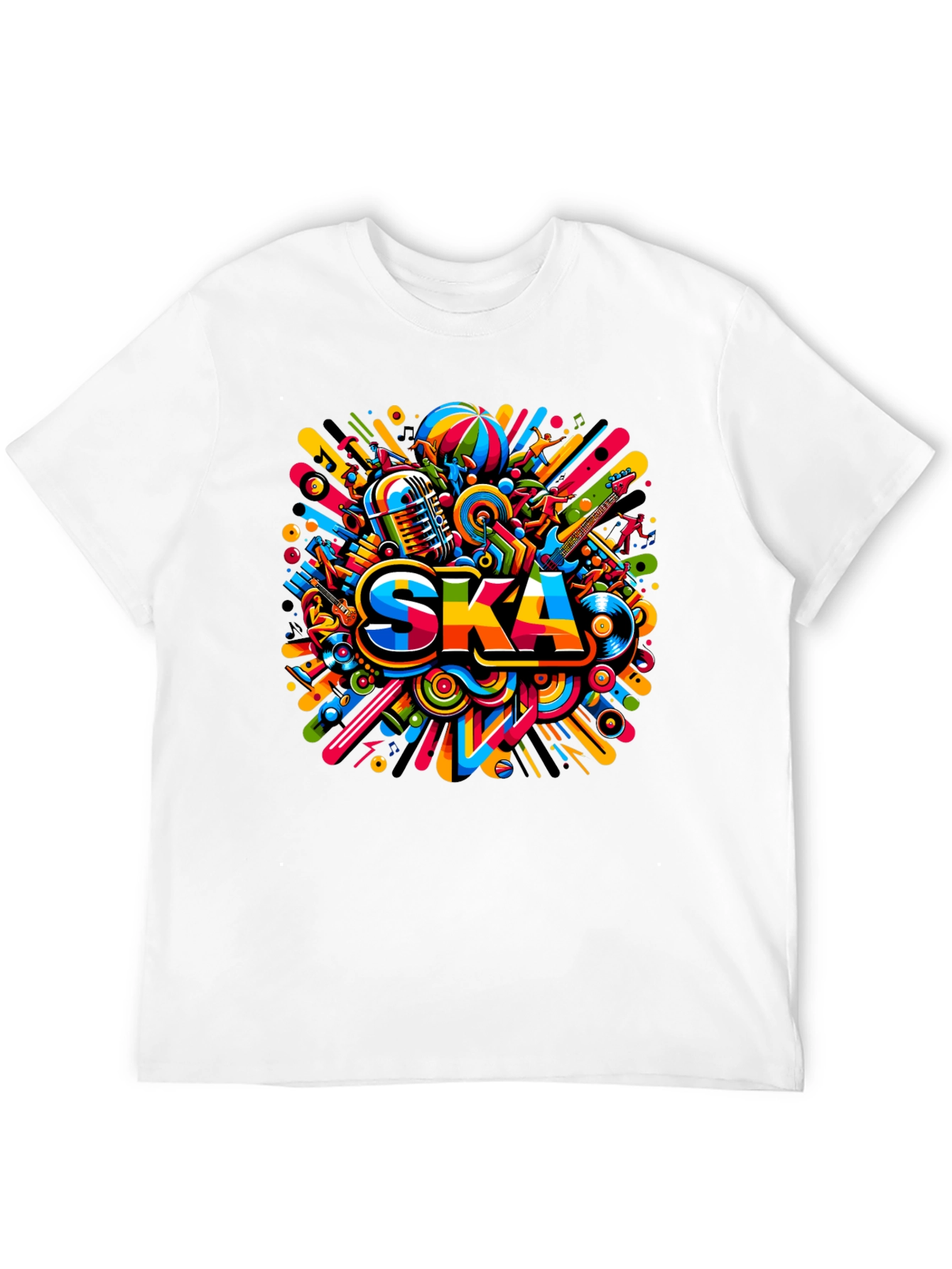Vibrant Ska Music Graphic T-Shirt