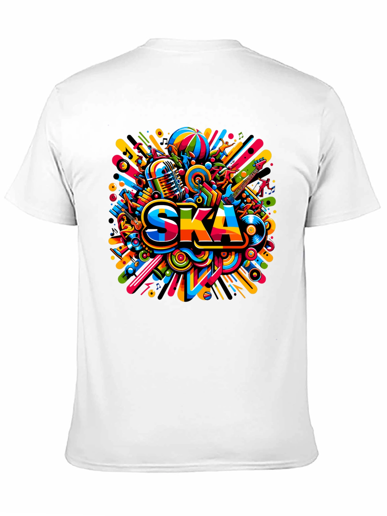 Vibrant Ska Music Graphic T-Shirt