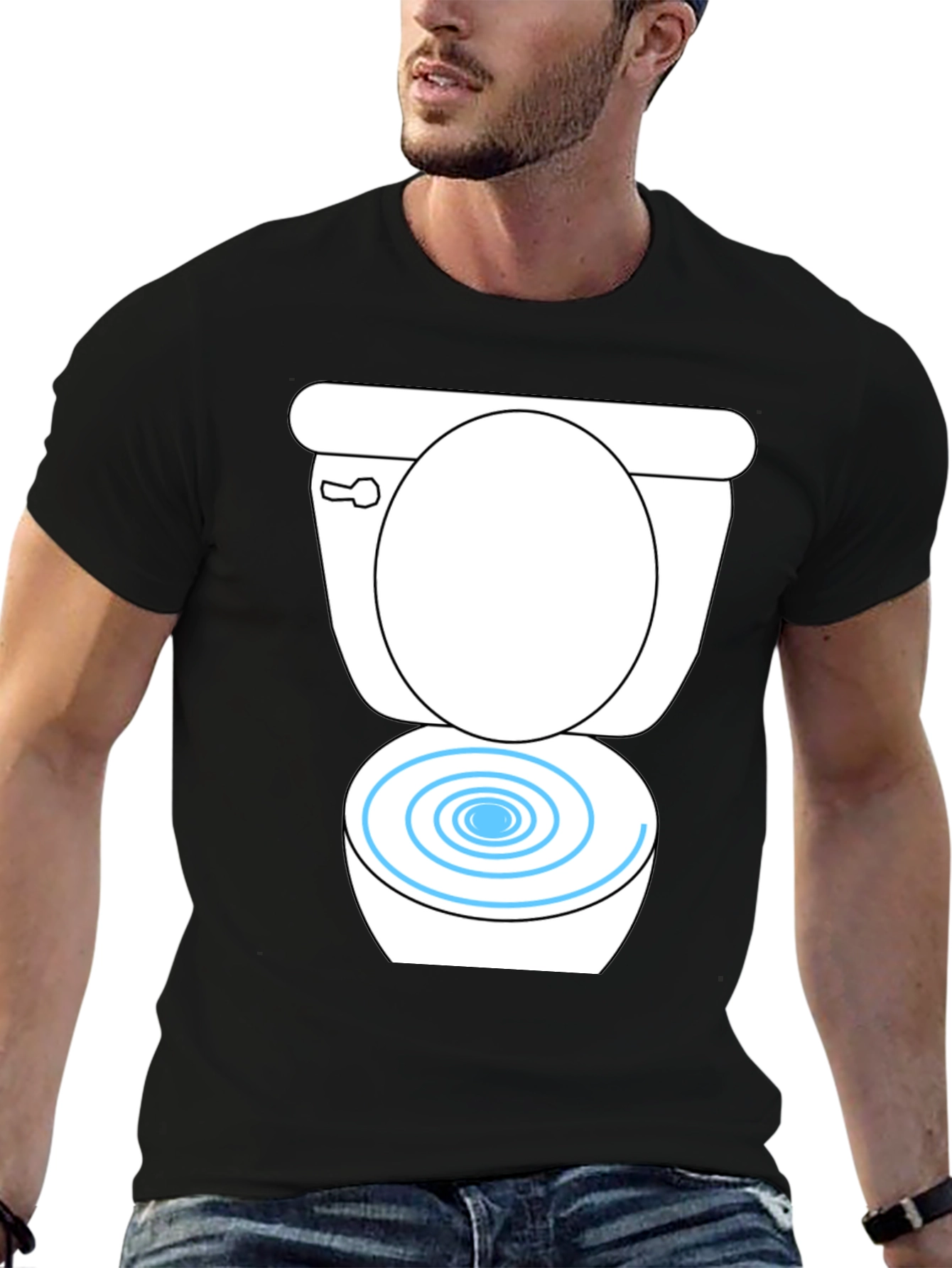 Toilet Bowl Graphic T-Shirt