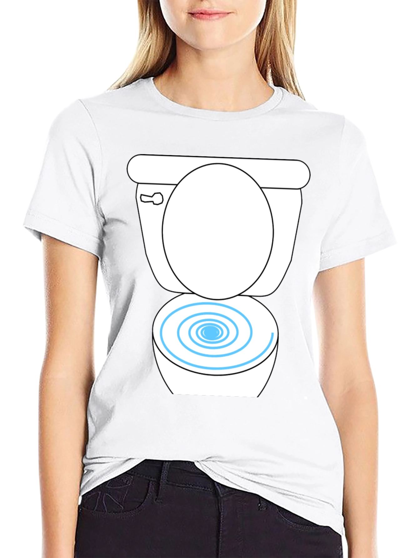 Toilet Bowl Graphic T-Shirt