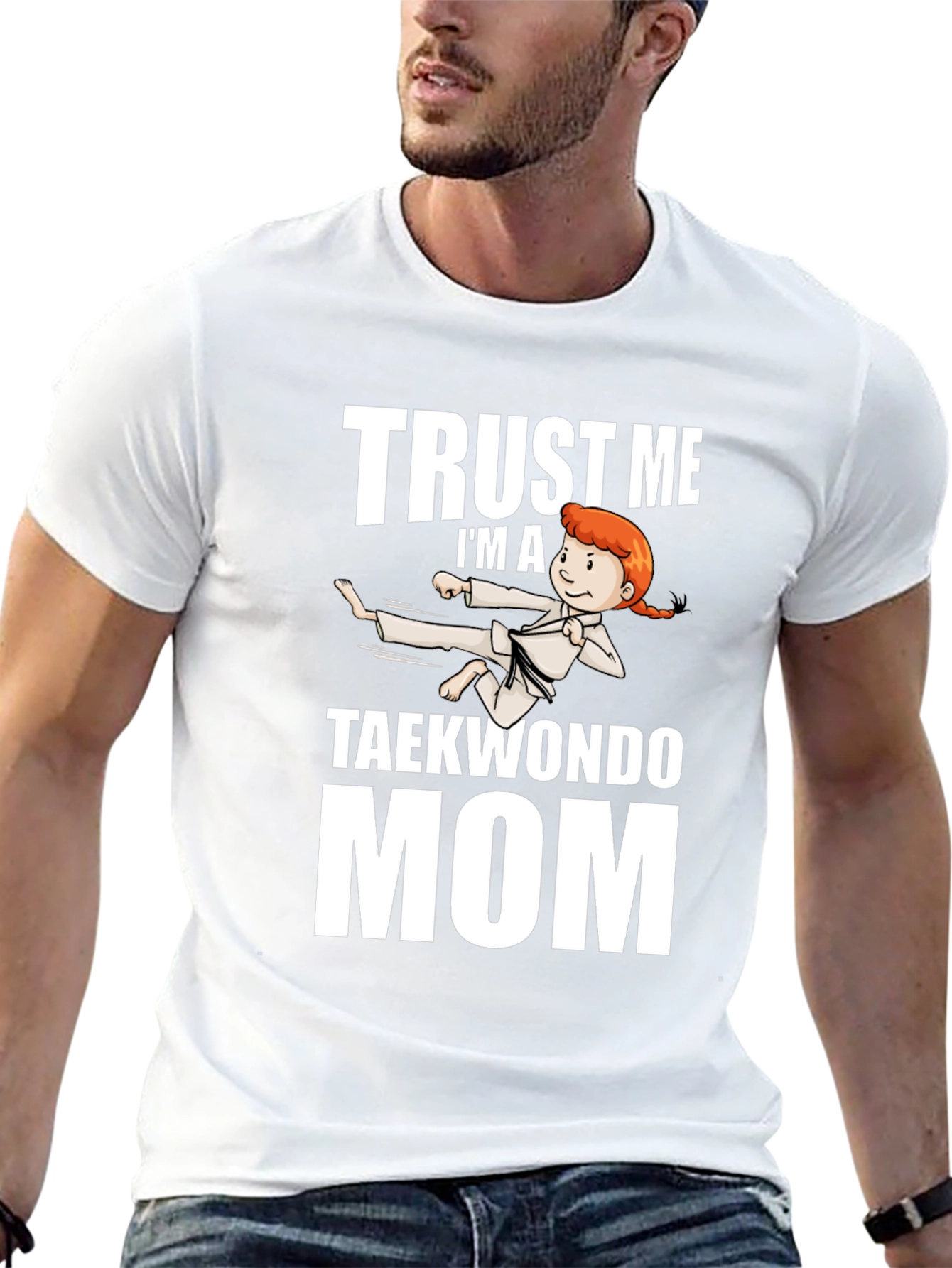 Trust Me Taekwondo Mom Black T-Shirt