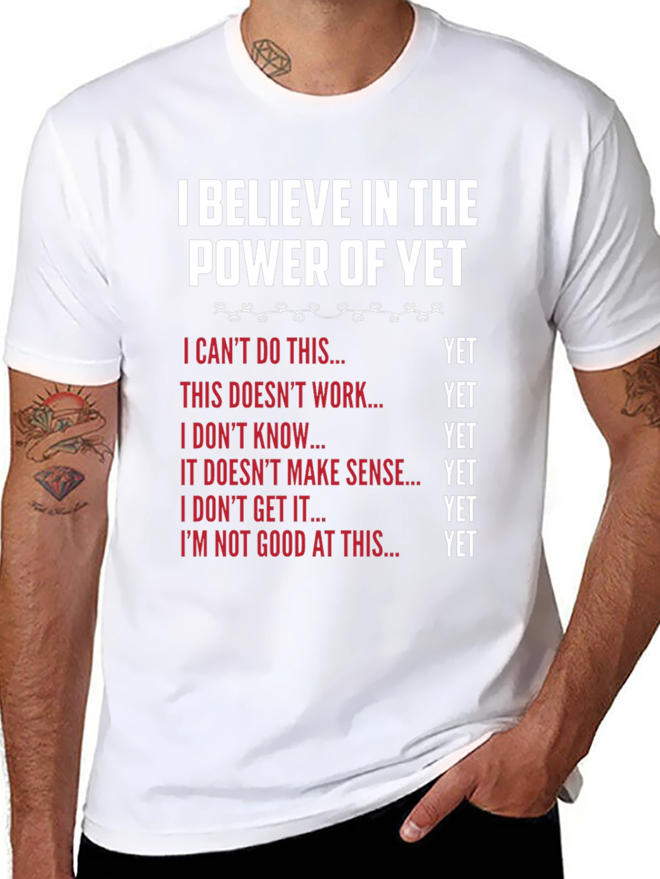 Power of Yet T-Shirt - Motivational Growth Mindset Tee