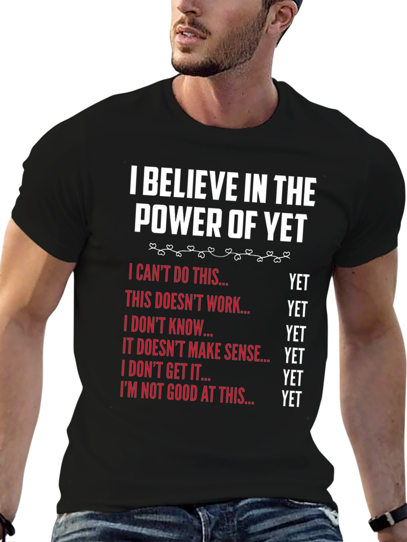 Power of Yet T-Shirt - Motivational Growth Mindset Tee
